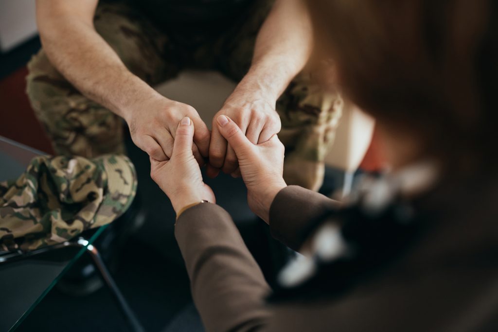 soldiers in counseling